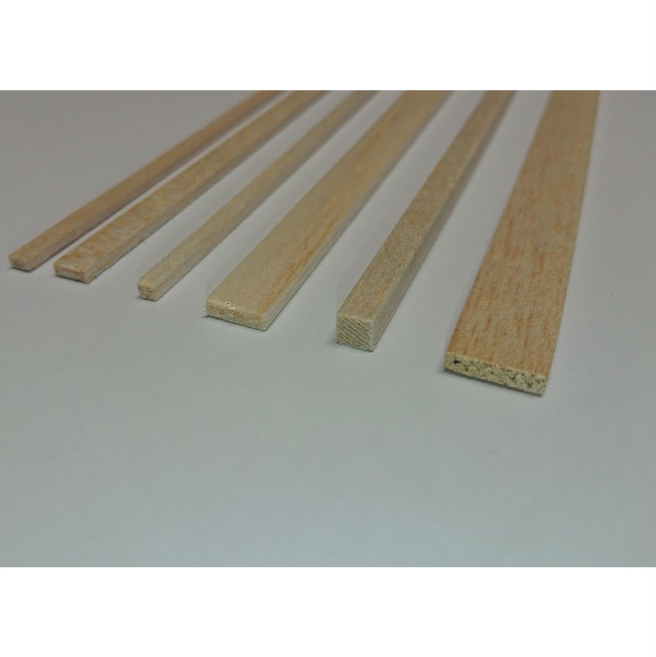 Balsa strip for model making