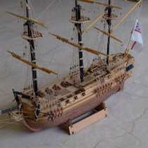 wood model ship kit HMS President with optional copper plating